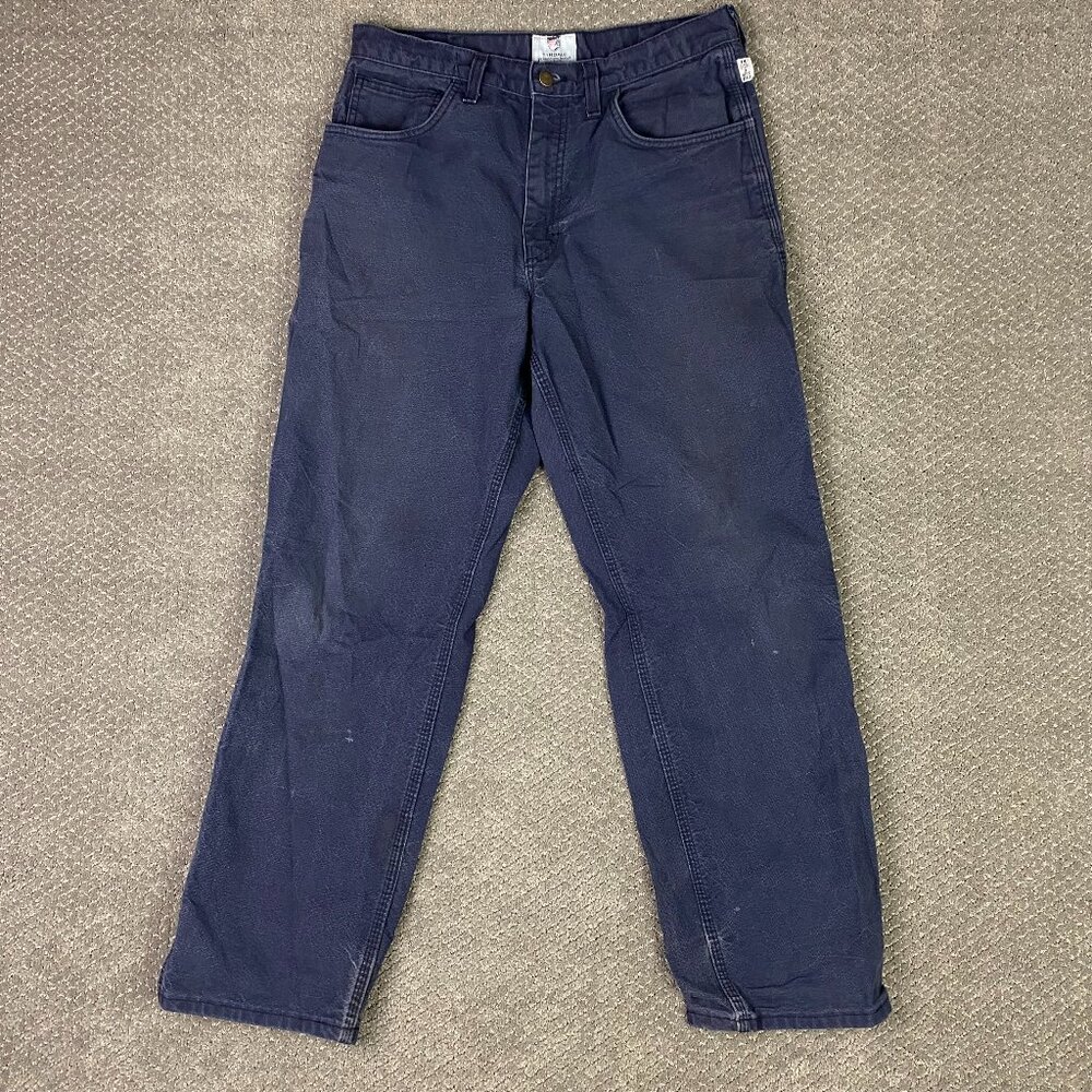 Tyndale FR Flame Resistant Pants Men's 33 x 30 Cat 2 Arc Rated NFPA 2112 Blue